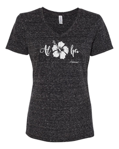 Aloha Hibiscus V-Neck