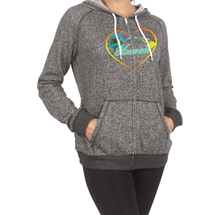 Load image into Gallery viewer, Turtle Heart Zip Hoodie
