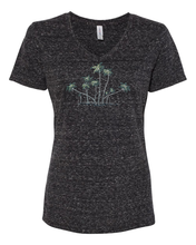 Load image into Gallery viewer, Rhinestone Palm Tree V-Neck
