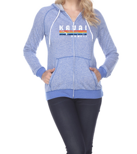 Rainbow Stripe Zip Hoodie