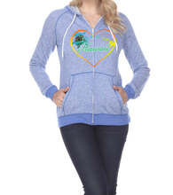 Load image into Gallery viewer, Turtle Heart Zip Hoodie
