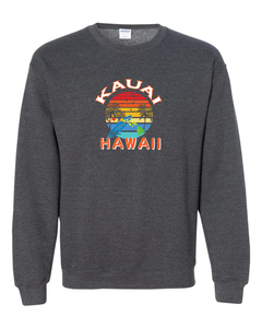 Rainbow Circle Surfboard Adult Crewneck