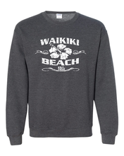 Load image into Gallery viewer, Waikiki Beach Adult Crewneck
