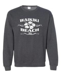 Waikiki Beach Adult Crewneck