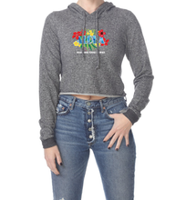 Load image into Gallery viewer, Floral Aloha Cropped Hoodie
