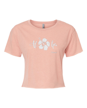 Load image into Gallery viewer, Aloha Hibiscus Cropped Tee
