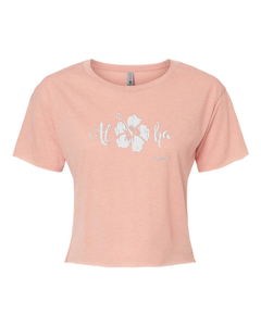 Aloha Hibiscus Cropped Tee