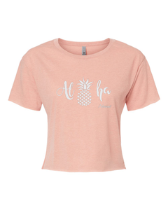 Aloha Pineapple Cropped Tee