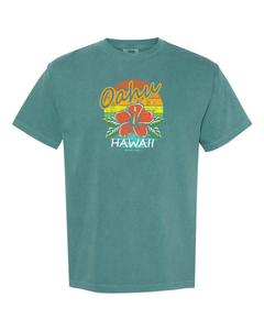 Premium Rainbow Hibiscus Tee