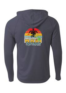 Rainbow Turtle Adult Athletic Hoodie