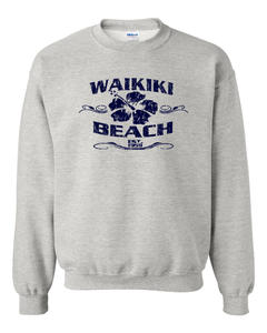 Waikiki Beach Adult Crewneck