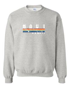 Rainbow Stripes Adult Crewneck