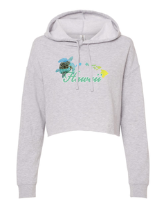 Hawaii Turtle Cropped Hoodie