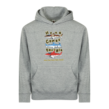 Load image into Gallery viewer, Shark Trouble Youth Hoodie
