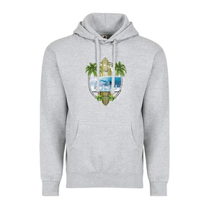 Island Surfboard Adult Hoodie