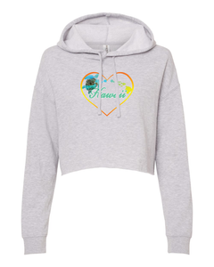 Turtle Heart Cropped Hoodie