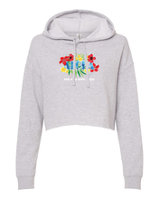 Load image into Gallery viewer, Floral Aloha Cropped Hoodie
