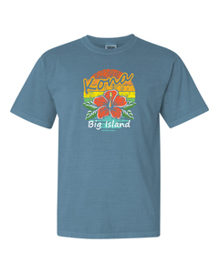 Premium Rainbow Hibiscus Tee