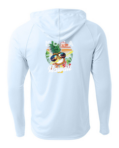 Rainbow Pineapple Adult Athletic Hoodie