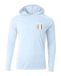 Surfboard Adult Athletic Hoodie