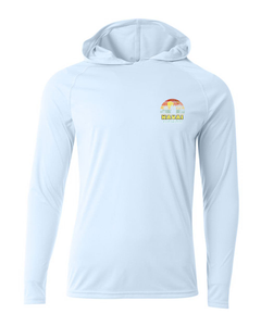 Surfer Cutout Adult Athletic Hoodie