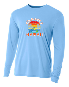 Surfboard Circle Adult Athletic Long Sleeve