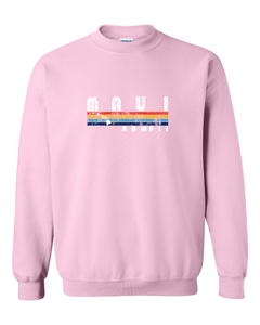 Rainbow Stripes Adult Crewneck