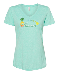 Hawaii Pineapple V-Neck