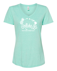 Aloha Map V-Neck