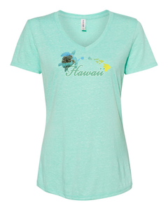 Hawaii Turtle V-Neck