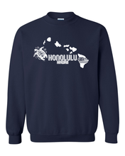 Load image into Gallery viewer, Hawaiian Map Adult Crewneck
