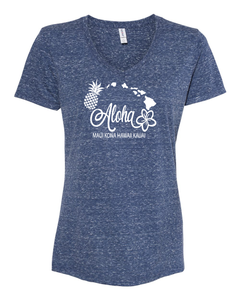 Aloha Map V-Neck