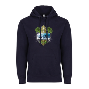 Island Surfboard Adult Hoodie