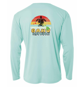 Rainbow Turtle Adult Athletic Long Sleeve