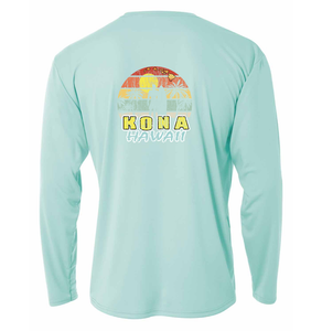 Surfer Cutout Adult Athletic Long Sleeve