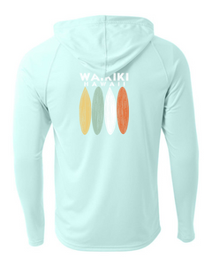 Surfboard Adult Athletic Hoodie