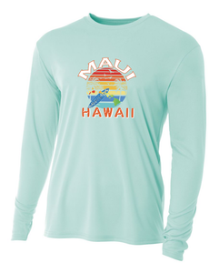 Surfboard Circle Adult Athletic Long Sleeve