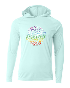 Rainbow Circle Adult Athletic Hoodie