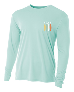 Surfboard Adult Athletic Long Sleeve