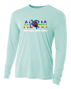 Aloha Turtle Adult Athletic Long Sleeve