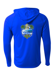 Island Surfboard Adult Athletic Hoodie