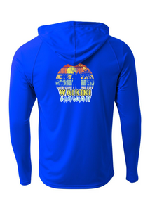 Surfer Cutout Adult Athletic Hoodie