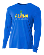 Load image into Gallery viewer, Aloha Pineapple Adult Athletic Long Sleeve
