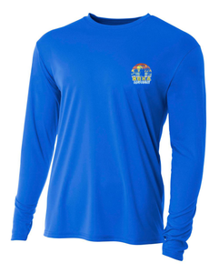 Surfer Cutout Adult Athletic Long Sleeve