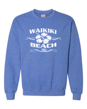 Load image into Gallery viewer, Waikiki Beach Adult Crewneck
