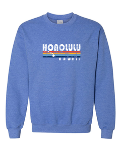 Rainbow Stripes Adult Crewneck