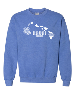 Hawaiian Map Adult Crewneck