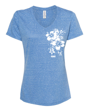 Load image into Gallery viewer, Vertical Hibiscus V-Neck
