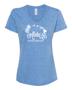 Aloha Map V-Neck