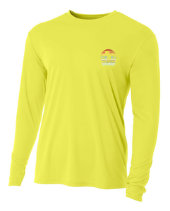 Surfer Cutout Adult Athletic Long Sleeve